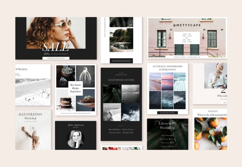Promotional Social Media Kit - Sparrow and Snow