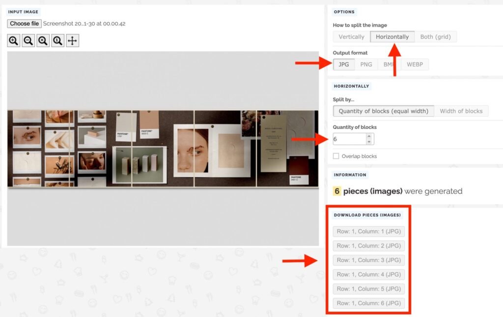 Tutorial: Dividing Instagram Carousel Template with Free Tools